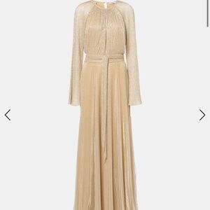 Simkhai metallic pleated gown - brand new with tags